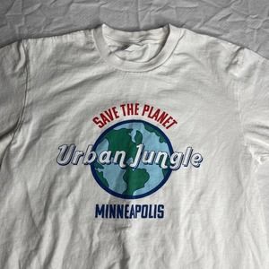 Urban Jungle Minneapolis Save The Planet Shirt men S white Minnesota City life